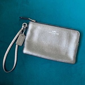 Coach Gunmetal Wristlet Wallet